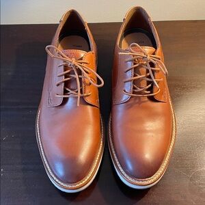 Johnston & Murphy Tan Leather Oxfords